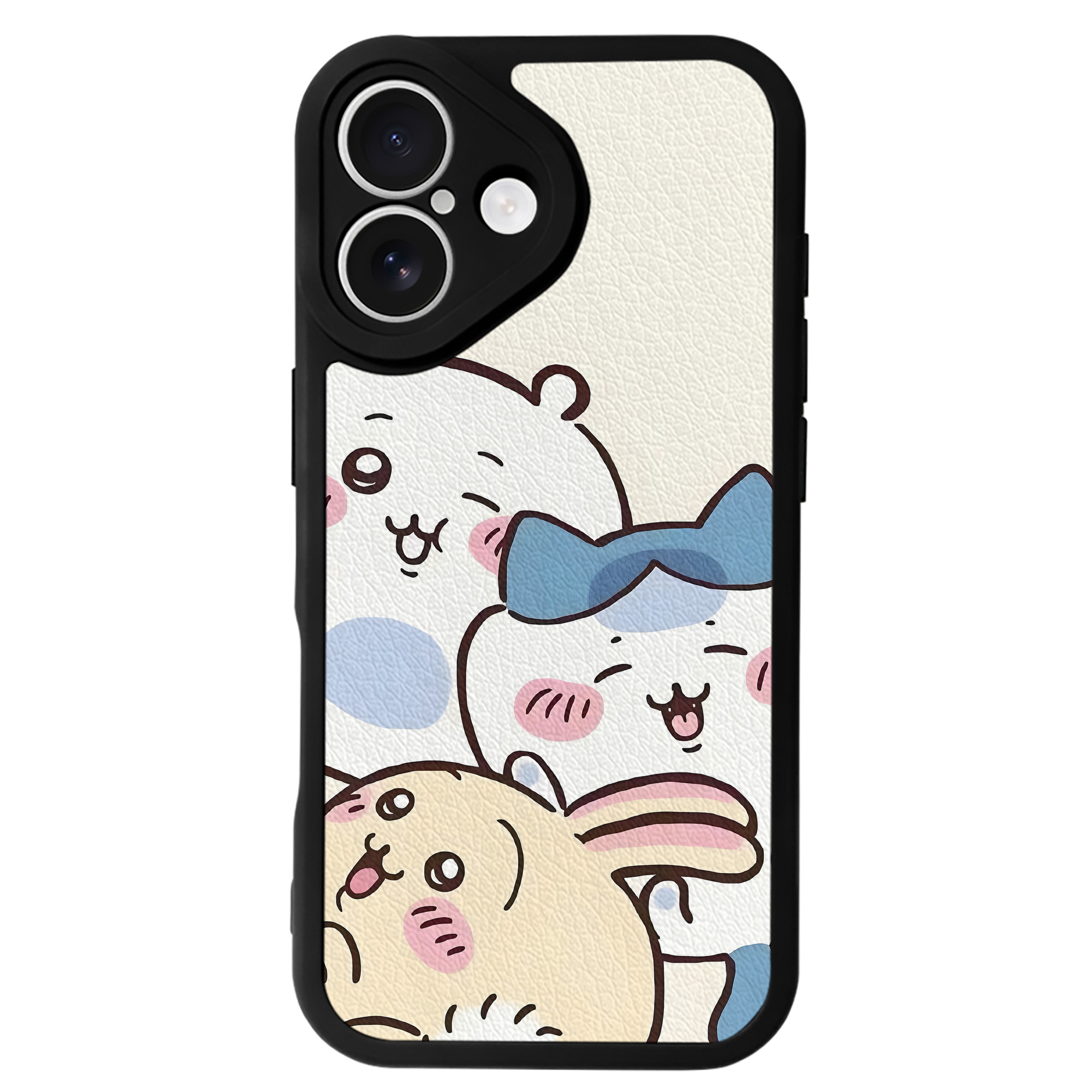 （画像用） ちいかわ Chii-kawa 【iPhone 16シリーズ対応】シリコンスマホケース（レザー調） 材質：シリコン